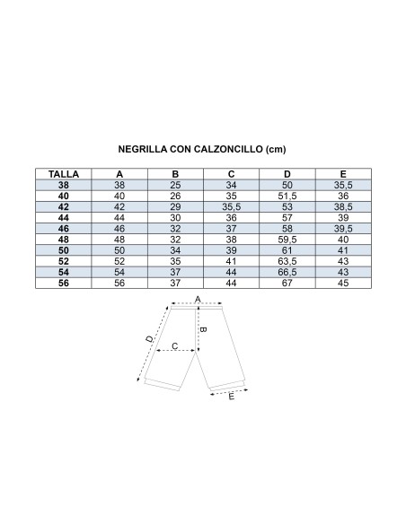 Guía de talla