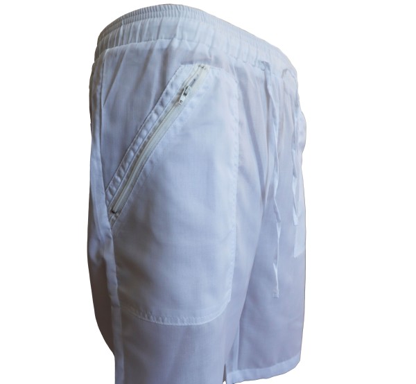Pantalón san fermin corto economico en color blanco. Entrega 24-48h.