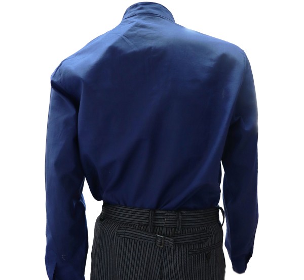 Camisa Lino Económica Hombre Azul