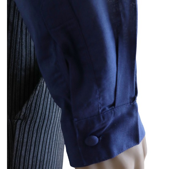 Camisa Lino Económica Hombre Azul