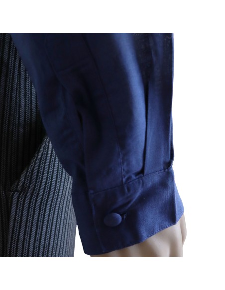 Camisa Lino Económica Hombre Azul