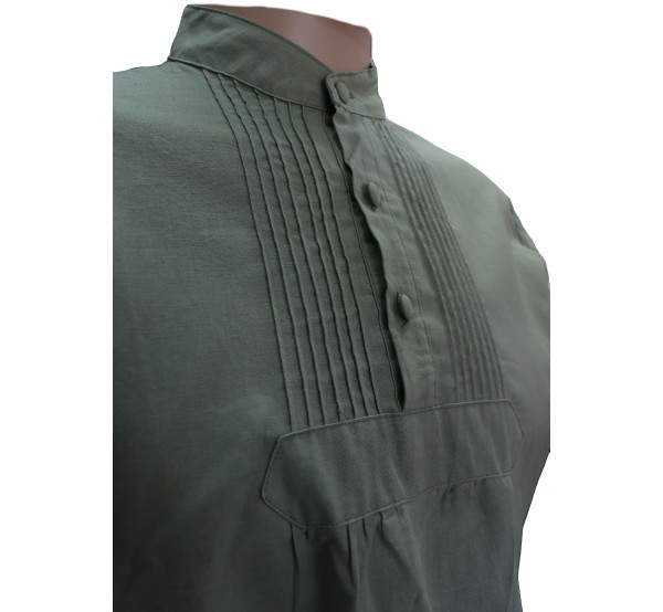 Camisa Lino Económica Hombre Kaki