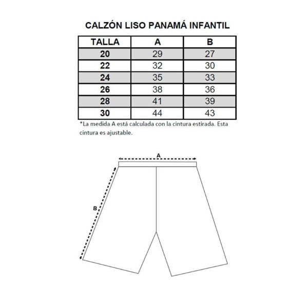 Guía Zaragüell liso panama Infantil