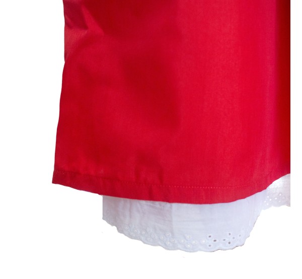 Falda Campesina Adulto Roja