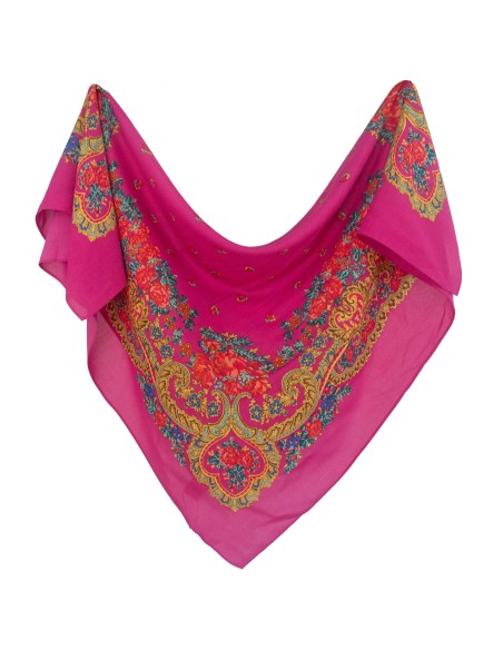 comprar online pañuelo portugués color fresa 65x65 y 90x90