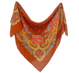 comprar online pañuelo portugués color marrón 65x65 y 90x90