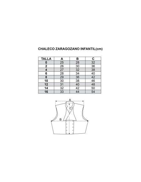 Compra online tu chaleco baturro para niño a un precio inmejorable.