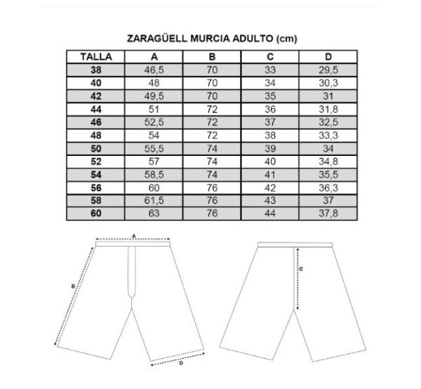 Zaragüell Murciano Tradicional - Blanco Plisado (Mezcla Algodón)