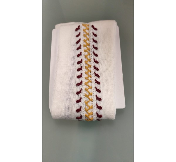 OFERTA MEDIA BAVIERA ZIG-ZAG ORO-GRANATE T8 (45-46)