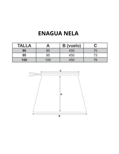 Enagua Estrella. Enagua artesana. Ofertas