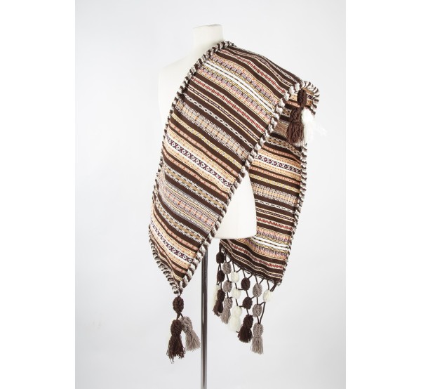 Manta Morellana  Marrón.  Comprar en TrajeRegional.com