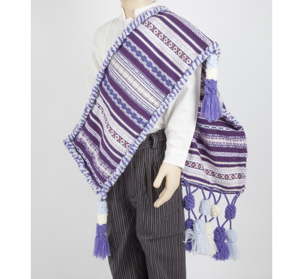 Manta Morellana  Morado.  Comprar en TrajeRegional.com