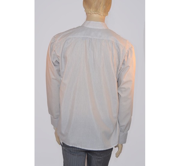 CAMISA LISTADA MARRÓN ADULTO