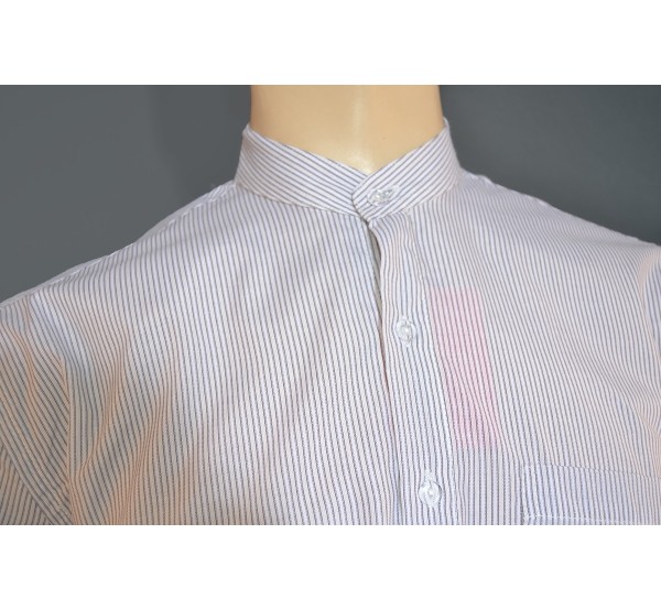CAMISA LISTADA MARRÓN ADULTO