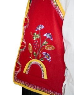 Chaleco bordado Orotava traje típico regional canario
