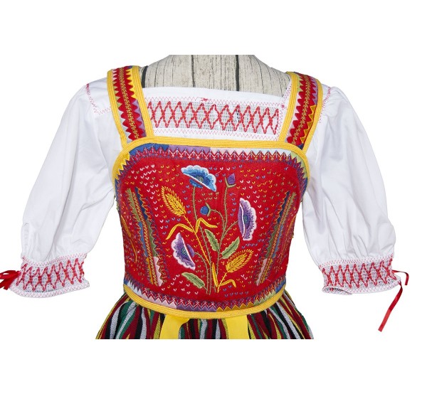Justillo Bordado traje regional canario La Orotava