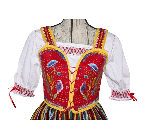 Justillo Bordado traje regional canario La Orotava