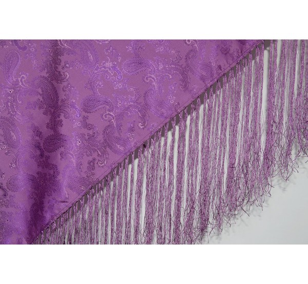 Pañuelo Flecado Damasco Morado