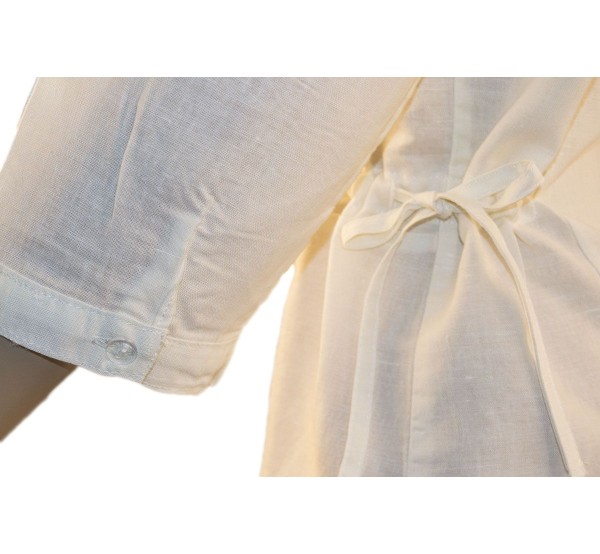 Blusa Clara en blanco o en crudo para traje regional de mujer