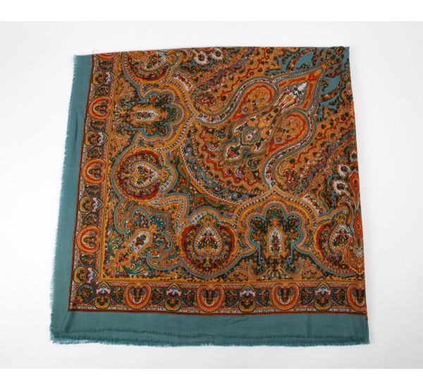 Mantón Cien Colores Turquesa