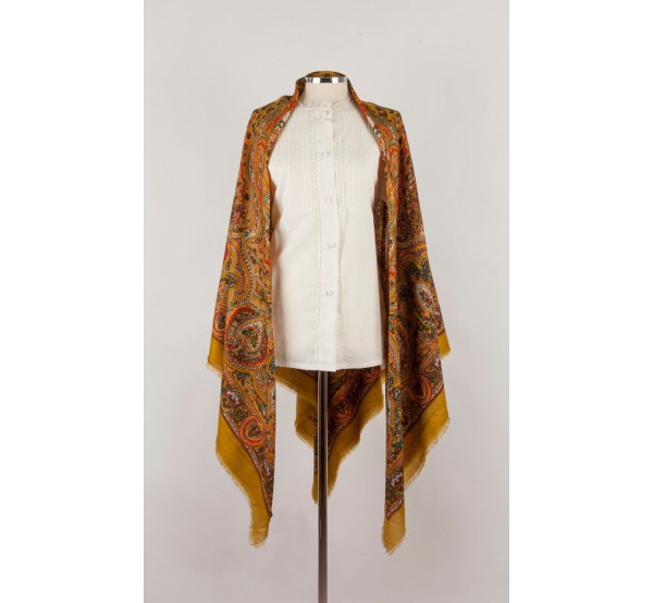 Mantón Cien Colores Oro