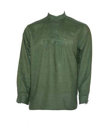 Camisa Lino Económica Verde