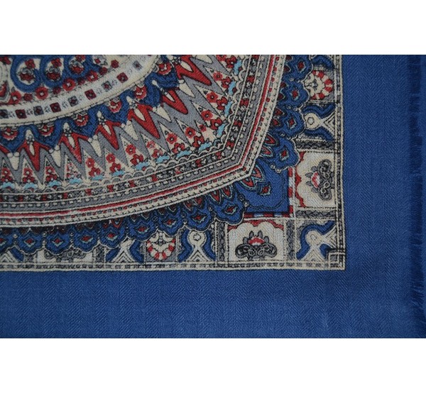 Mantón Morella Azul