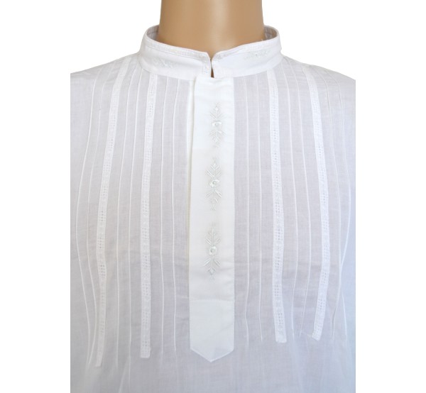 CAMISA GANDÍA BORDADA BUCLE