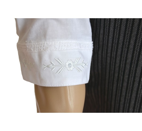 CAMISA GANDÍA BORDADA BUCLE INFANTIL