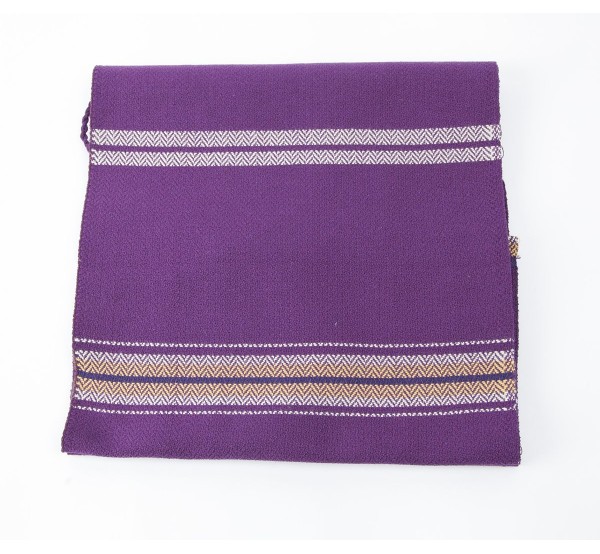 Oferta Faja rayada de algodón morado