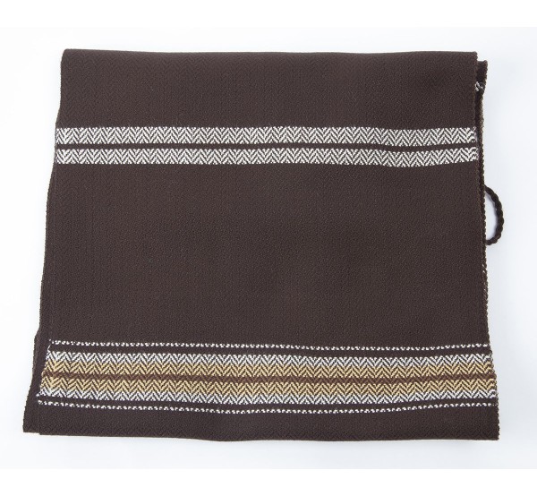 Oferta Faja rayada de algodón chocolate