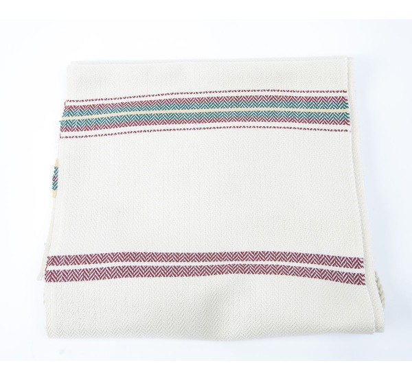Oferta Faja rayada de algodón crudo grana