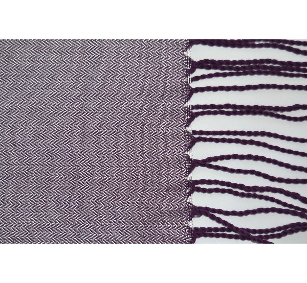 oferta en la compra online de faja lisa de seda jaspeada morado