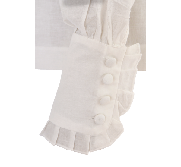 Blusa de lino ideal para traje regional canario. Envio rapido 24 horas