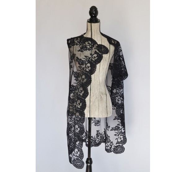 Mantilla Rectangular Negro
