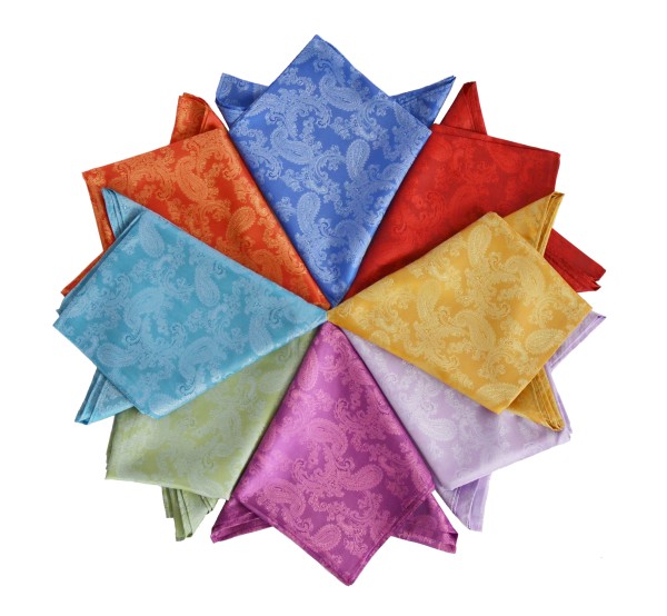 Pañuelo Damasco pequeño para trajes regionales