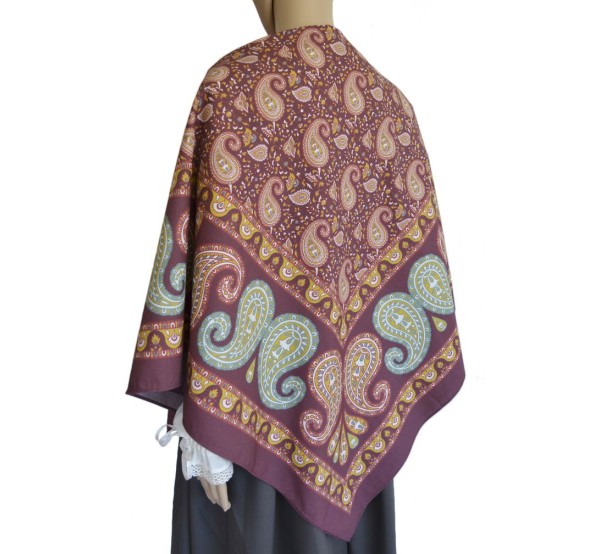 Comprar online pañuelo estampado de indiana granate. Envio 24 horas