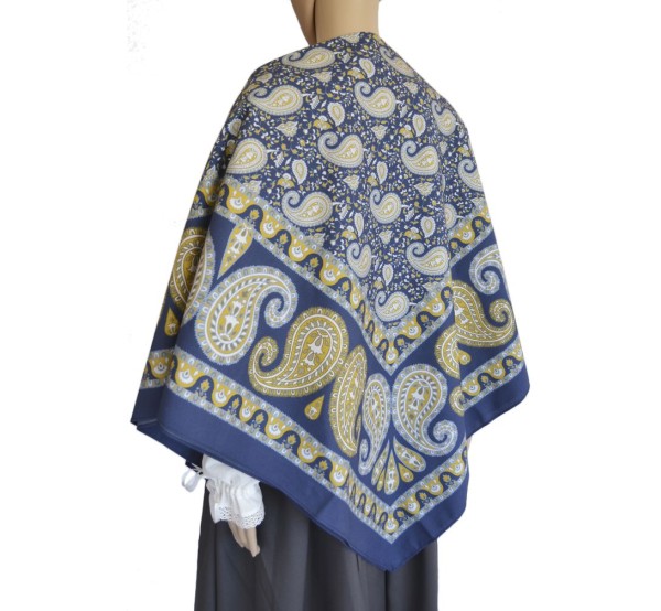 Comprar online pañuelo estampado de indiana marino. Envio 24 horas