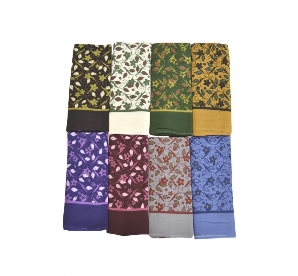 Pañuelo regional Estampado alcornoque celeste
