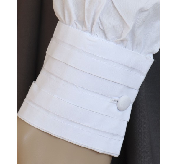 Blusa con lorzas para traje canario de mujer. Envio rapido
