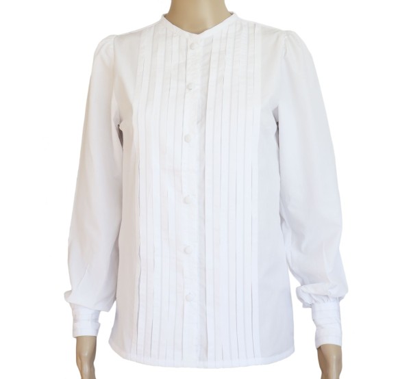 Blusa con lorzas para traje canario de mujer. Envio rapido