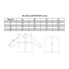 Guía de tallas para la Blusa Clara