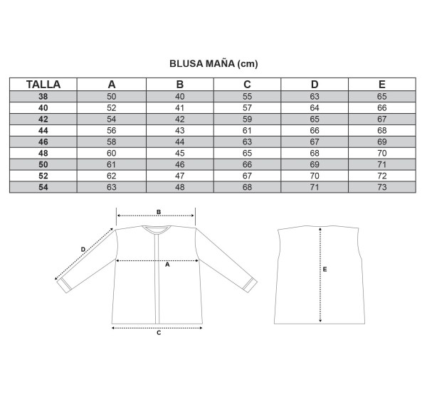Blusa Maña. Oferta y Comprar en TrajeRegional.com