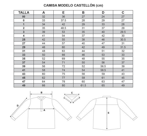Camisa castellón infantil. Oferta y Comprar en TrajeRegional.com