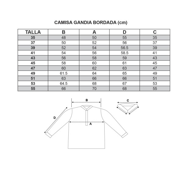 20% de dto. en compra online de camisa Gandía Bordada en Reja. En 24h