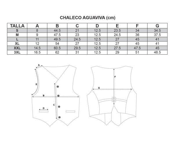 15% dto. en compra online de chaleco Aguaviva tradicional. Envíos 24h.