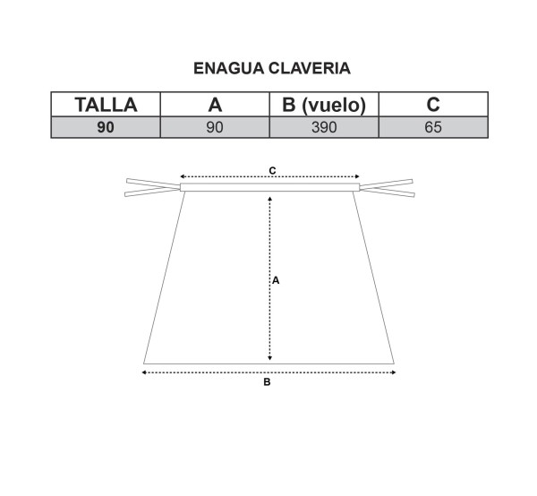 Compra online tu enagua Claveria con un 10% dto. Envíos en 24h.