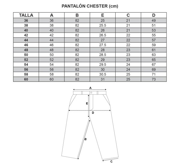 Compra online de pantalón chester tradicional. Envíos 24h.