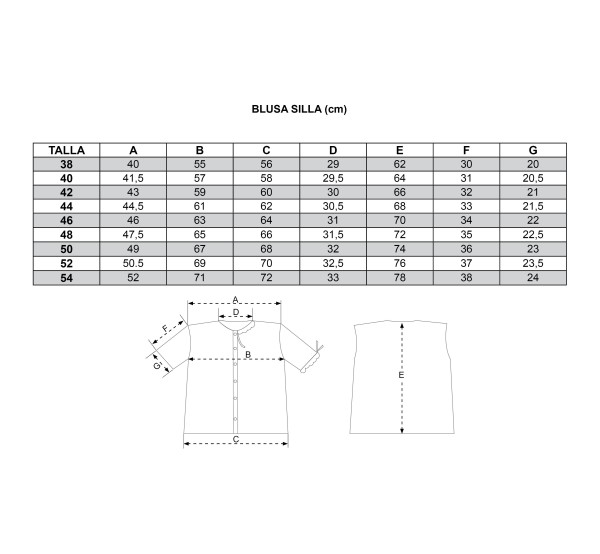 Blusa silla