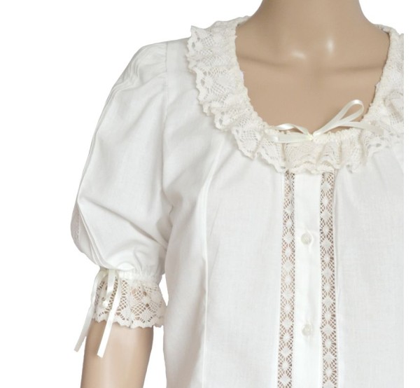 Blusa silla infantil manga corta para traje regional. Envios 24/48 horas